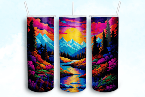 A Mountain Landscape 20oz Skinny Tumbler