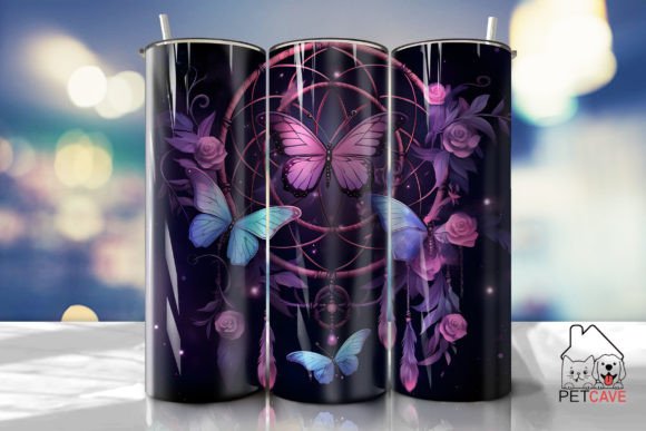 Dream Catcher and Butterfly Tumbler 4