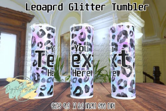 Hand Drawn Purple Leopard Graphics & Print Templates