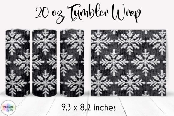 Knitted Texture Cosy Tumbler Wrap 20 Oz Graphics