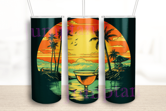 Margarita Glass 20 Oz Tumbler Wrap: Graphics for Crafts & Content