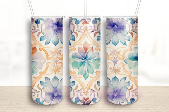 Neutral Watercolour 20 Oz Tumbler Wrap: Graphics for Crafts